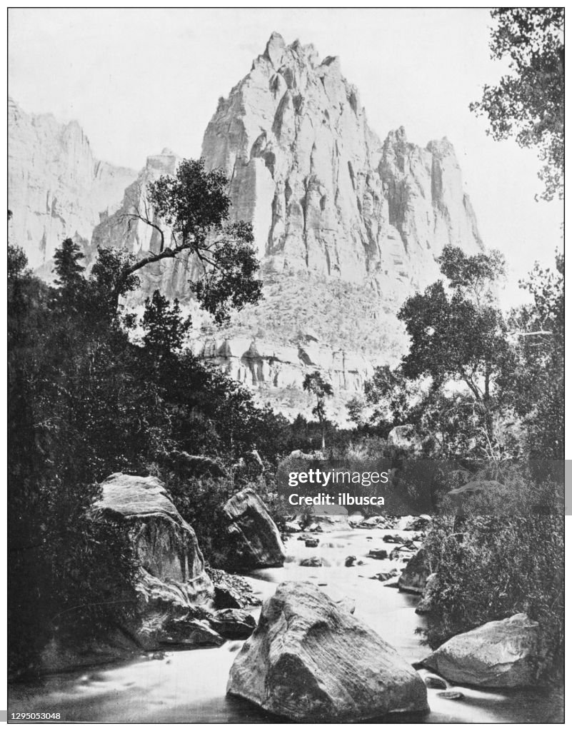 Antique photograph: Shoshone Falls, Idaho