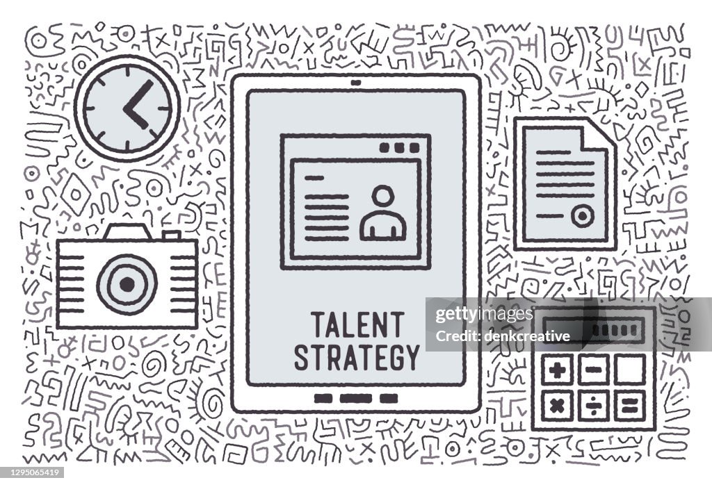 Building Talent Graphics Talent Strategy Hand Drawn Graphic Design High-Res Vector Graphic ...