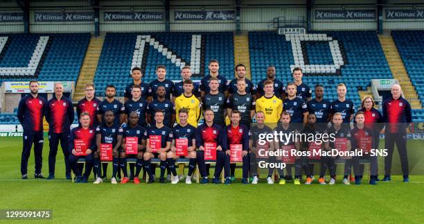 Dundee Football Club Season 2018/19...BACK ROW : Nathan Ralph, Darren O'Dea, Andy Boyle, Ryan Inniss, Sofien Moussa, Genseric Kusinga and Jesse...