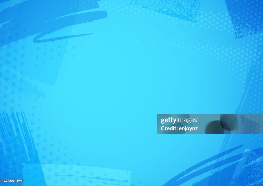Blauwe achtergrond van het penseelpatroon