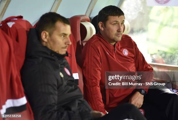 Hamilton manager Martin Canning takes in the game