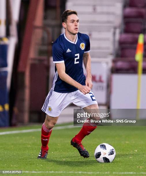 V ENGLAND U21 .TYNECASTLE - EDINBURGH .Liam Smith in action for Scotland U21's