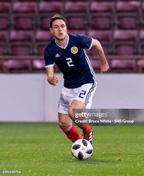 V ENGLAND U21 .TYNECASTLE - EDINBURGH .Liam Smith in action for Scotland U21's