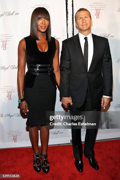 Naomi Campbell and Vladislav Doronin attend the 2011 Angel Ball To Benefit Gabrielle's Angel Foundation at Cipriani Wall Street on October 17, 2011...