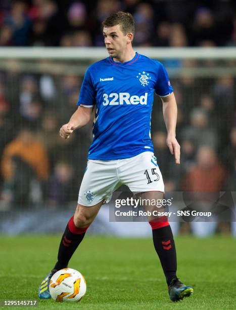 V VILLARREAL .IBROX - GLASGOW.Jon Flanagan in action for Rangers.