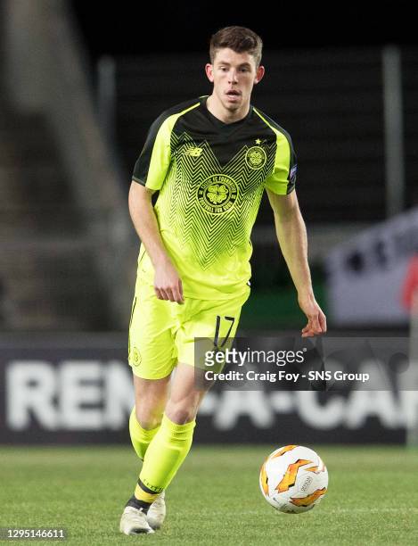 V CELTIC .TRONDHEIM - NORWAY.Ryan Christie in action for Celtic