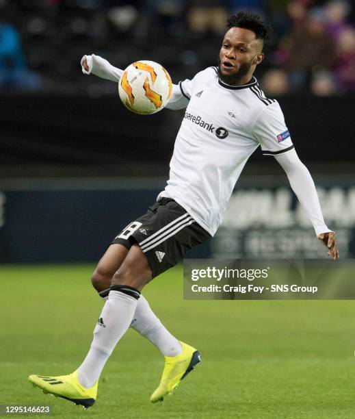 V CELTIC .TRONDHEIM - NORWAY.Samuel Adegbenro in action for Rosenborg