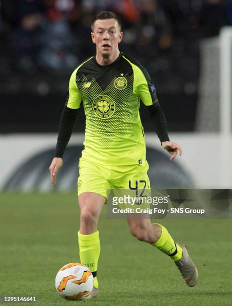 V CELTIC .TRONDHEIM - NORWAY.Callum McGregor in action for Celtic