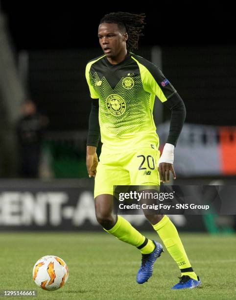 V CELTIC .TRONDHEIM - NORWAY.Dedryck Boyata in action for Celtic