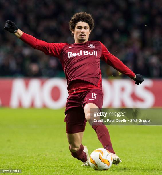 V RED BULL SALZBURG .CELTIC PARK - GLASGOW.AndrÃ© Ramalho in action for Salzburg