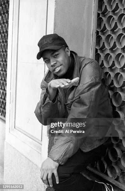 Rapper/Producer/DJ D-Nice of Boogie Down Productions appears in a portrait take on March 22, 1990 in New York City.