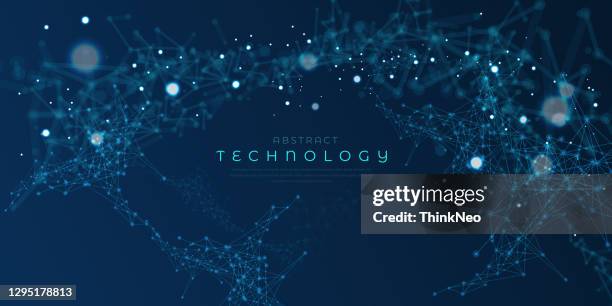 abstract plexus background with connecting dots and lines. - plexus stock illustrations