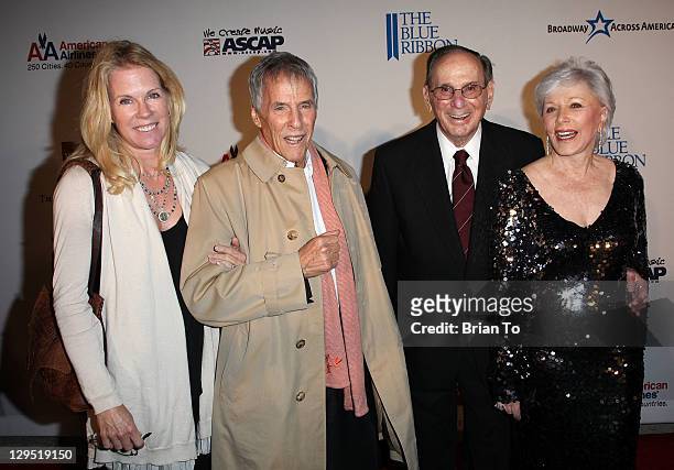 Jane Hansen, songwriter Burt Bacharach, lyricist Hal David and wife Eunice David attend "Love, Sweet Love" musical tribute to Hal David at Mark Taper...