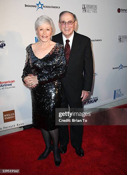 Lyricist Hal David and wife Eunice David attend "Love, Sweet Love" musical tribute to Hal David at Mark Taper Forum on October 17, 2011 in Los...