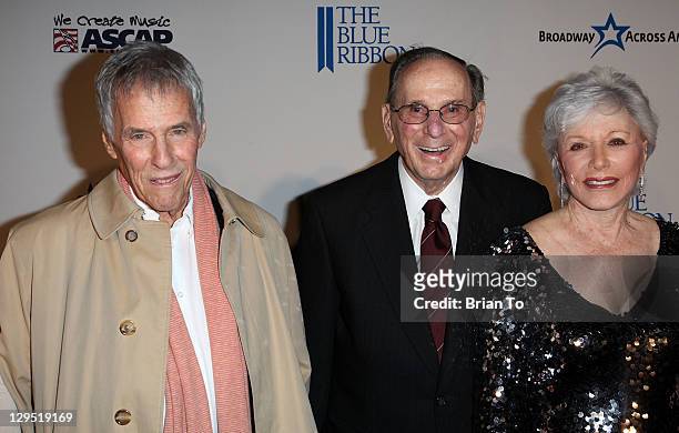 Burt Bacharach, Hal David, and Eunice David attend "Love, Sweet Love" musical tribute to Hal David at Mark Taper Forum on October 17, 2011 in Los...