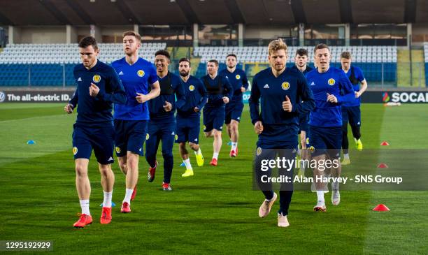 Scotland Captain Andrew Robertson and Stuart Armstrong
