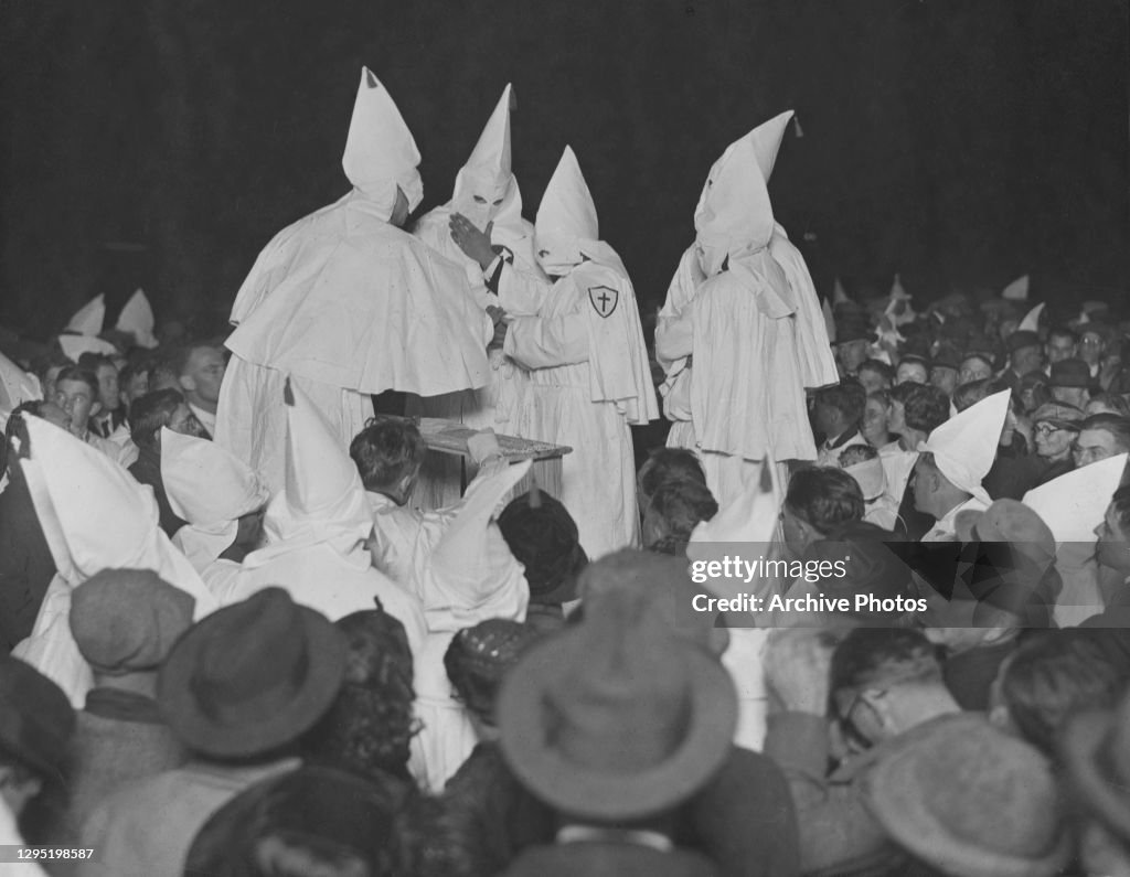 Ku Klux Klan Initiation Ceremony