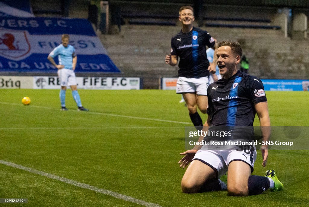 James Raith PARK - KIRKCALDY .Raith’s James Gullan celebrates his goal to make ...