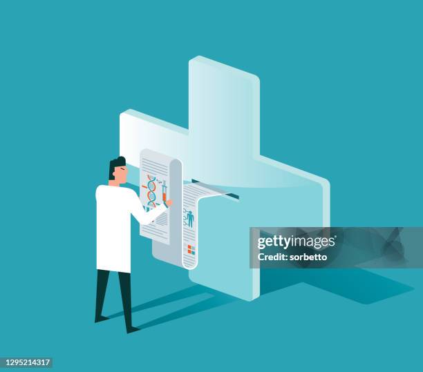 medical record - electronic form stock illustrations