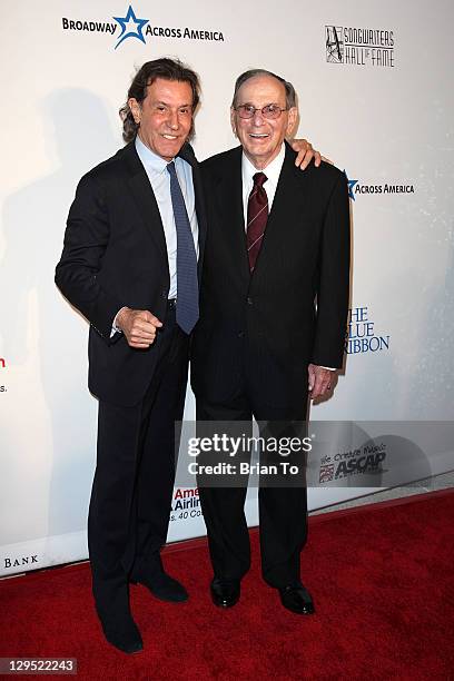 Songwriter Albert Hammond and lyricist Hal David attend "Love, Sweet Love" musical tribute to Hal David at Mark Taper Forum on October 17, 2011 in...