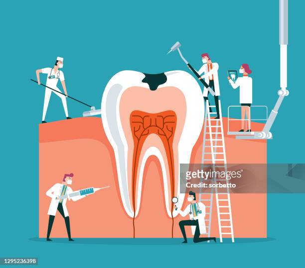 dental clinic - periodontal disease stock illustrations