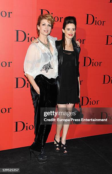 Pilar Lopez de Ayala and Nawja Nimri attend 'Dior Night' party at Palacio de Cibeles on October 17, 2011 in Madrid, Spain.