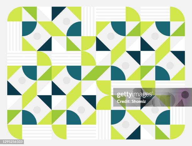generative design artwork of abstract vector generated shapes composition - rounded-rectangles-logo stock illustrations