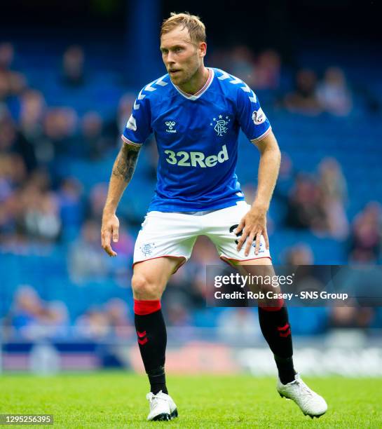 V DERBY COUNTY .IBROX - GLASGOW.Scott Arfield in action for Rangers