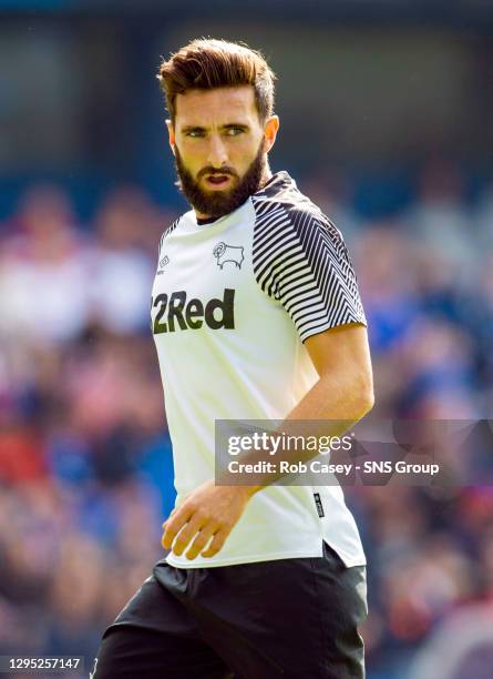 V DERBY COUNTY .IBROX - GLASGOW.Graeme Shinnie in action for Derby County.