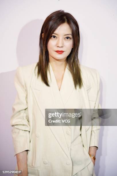 Actress Zhao Wei attends Fendi event on January 8, 2021 in Shanghai, China.