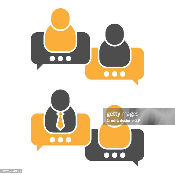 online education, e-learning and chat speech bubble icon vector design on white background. - language translation stock illustrations