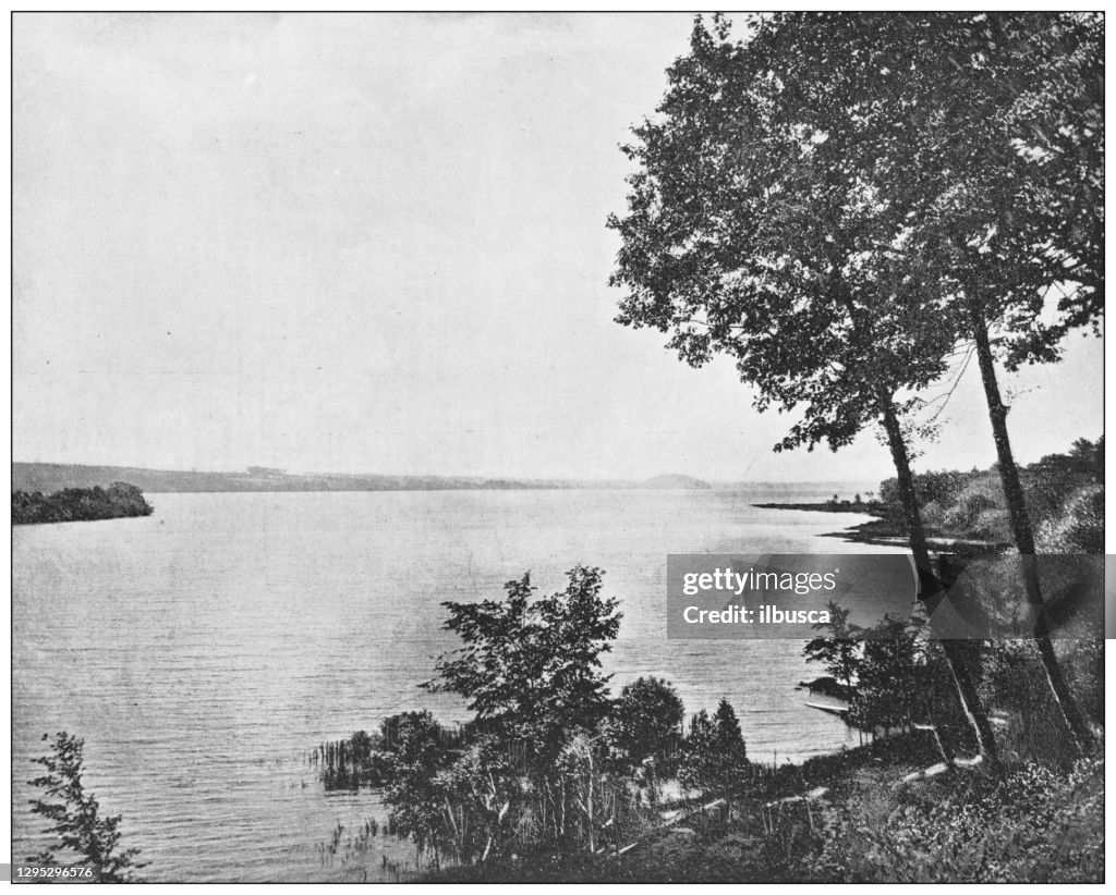 Antique photograph: Saratoga Lake, Saratoga