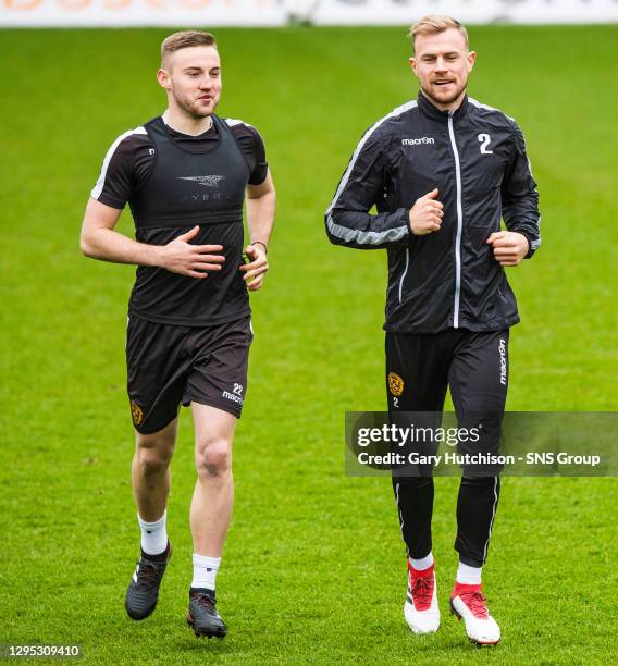 Motherwell's Allan Campbell and Richard Tait