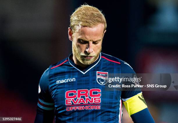 Vs DUNDEE.GLOBAL ENERGY STADIUM.Ross County's Andrew Davies is dejected at full time.