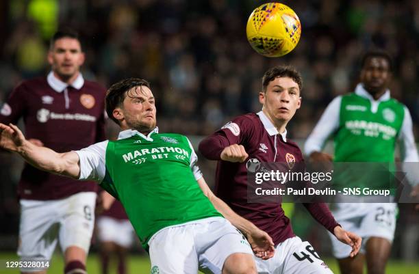 V HIBERNIAN.TYNECASTLE PARK - EDINBURGH.His Lewis Steven's and Anthony McDonald.