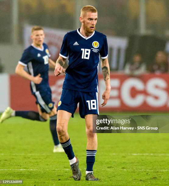 V SCOTLAND .ESTADIO NACIONAL DE LIMA - PERU.Oli McBurnie in action for Scotland