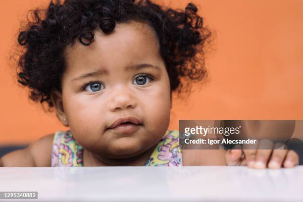 35 Baby Girl Black Hair Blue Eyes Photos and Premium High Res Pictures -  Getty Images