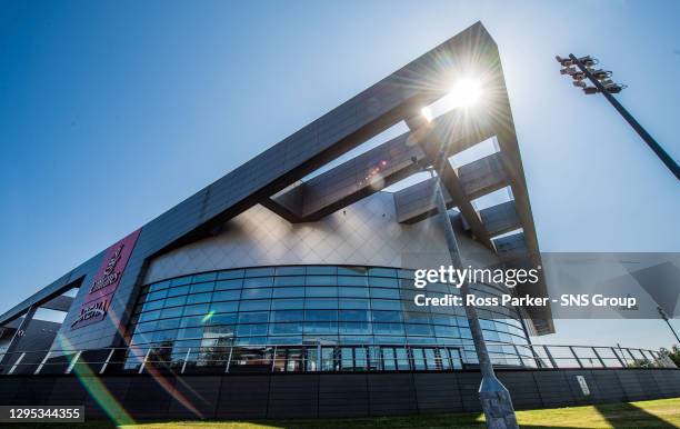 General view of Glasgow showing the Emirates Arena