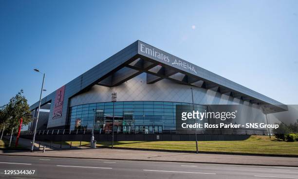 General view of Glasgow showing the Emirates Arena