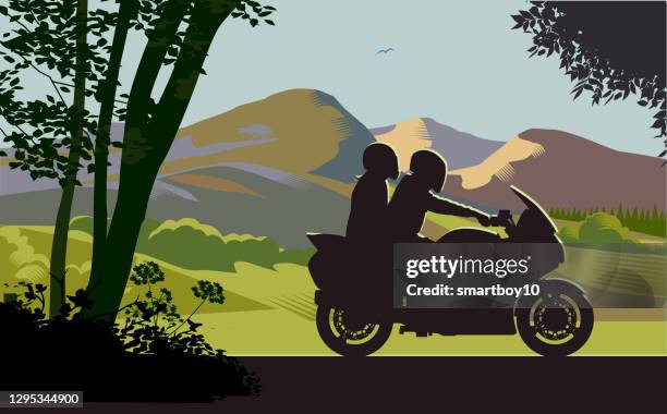 motorcycles - motorcycle engine stock illustrations