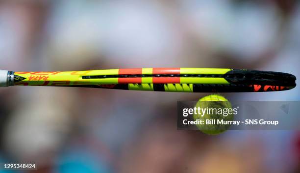 Rafa Nadal in action.Nadal won 6-3 6-3 6-2