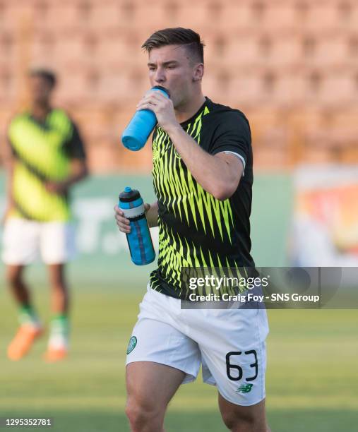 V CELTIC .YEREVAN - ARMENIA.Kieran Tierney in action for Celtic