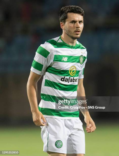 V CELTIC .YEREVAN - ARMENIA.Lewis Morgan in action for Celtic