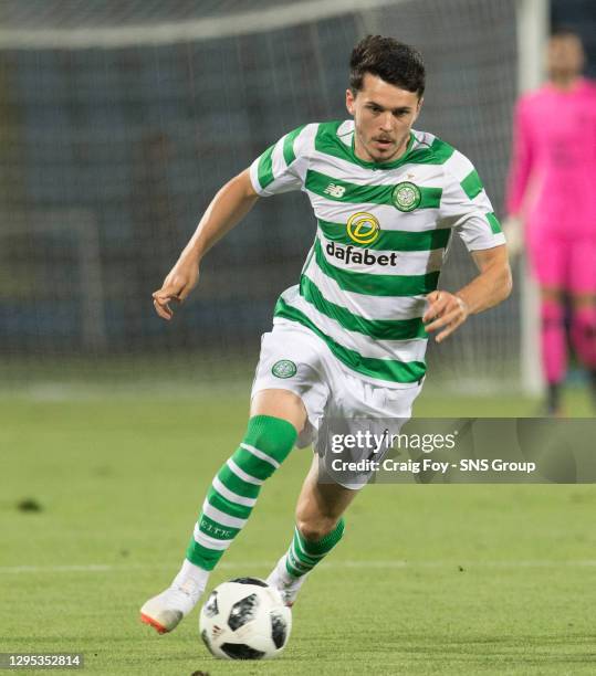 V CELTIC .YEREVAN - ARMENIA.Lewis Morgan in action for Celtic