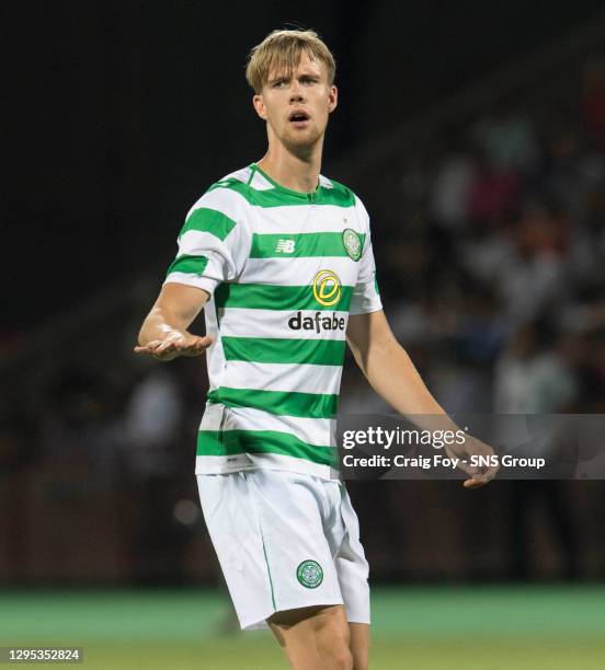 V CELTIC .YEREVAN - ARMENIA.Kristoffer Ajer in action for Celtic