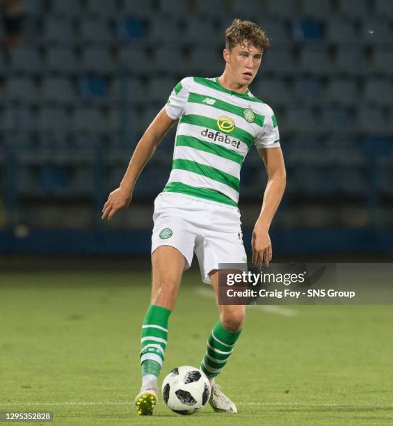 V CELTIC .YEREVAN - ARMENIA.Jack Hendry in action for Celtic