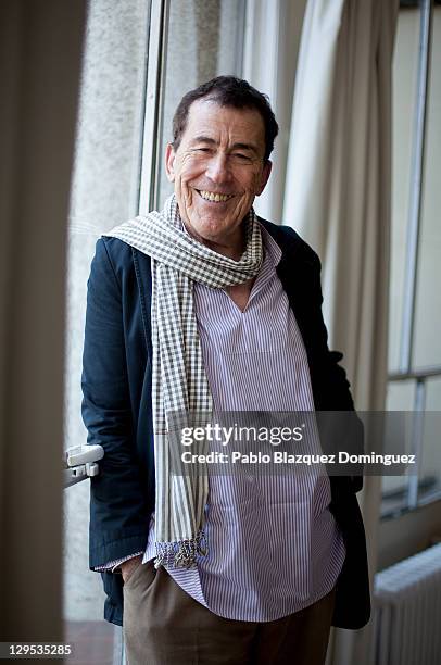 Spanish writer Fernando Sanchez Drago poses for a portrait during his new book 'Esos Dias Azules' presentation at Circulo de las Bellas Artes on...