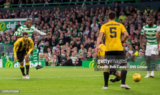 V AEK ATHENS.CELTIC PARK - GLASGOW .Celtic's Olivier Ntcham comes close late on as the home side search for a winner