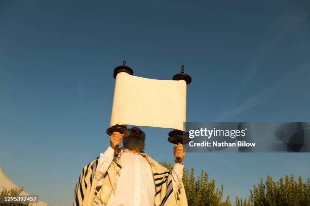 jewish religious services 2020 - torah dressed stock pictures, royalty-free photos & images