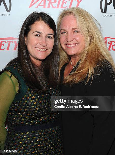 Pixar Animation Studios producers Denise Ream and Darla K. Anderson attend The Producers Guild of America's Digital 25: 2011 Leaders in Emerging...